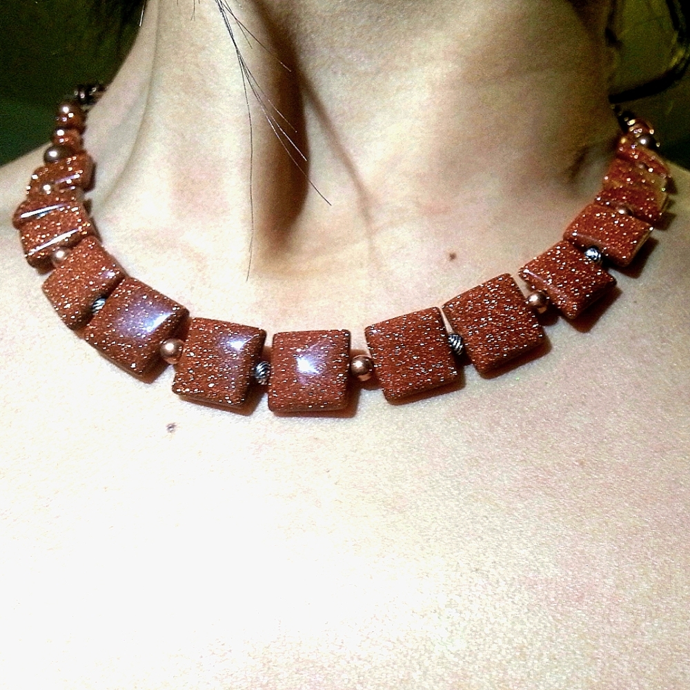 Goldstone Necklace